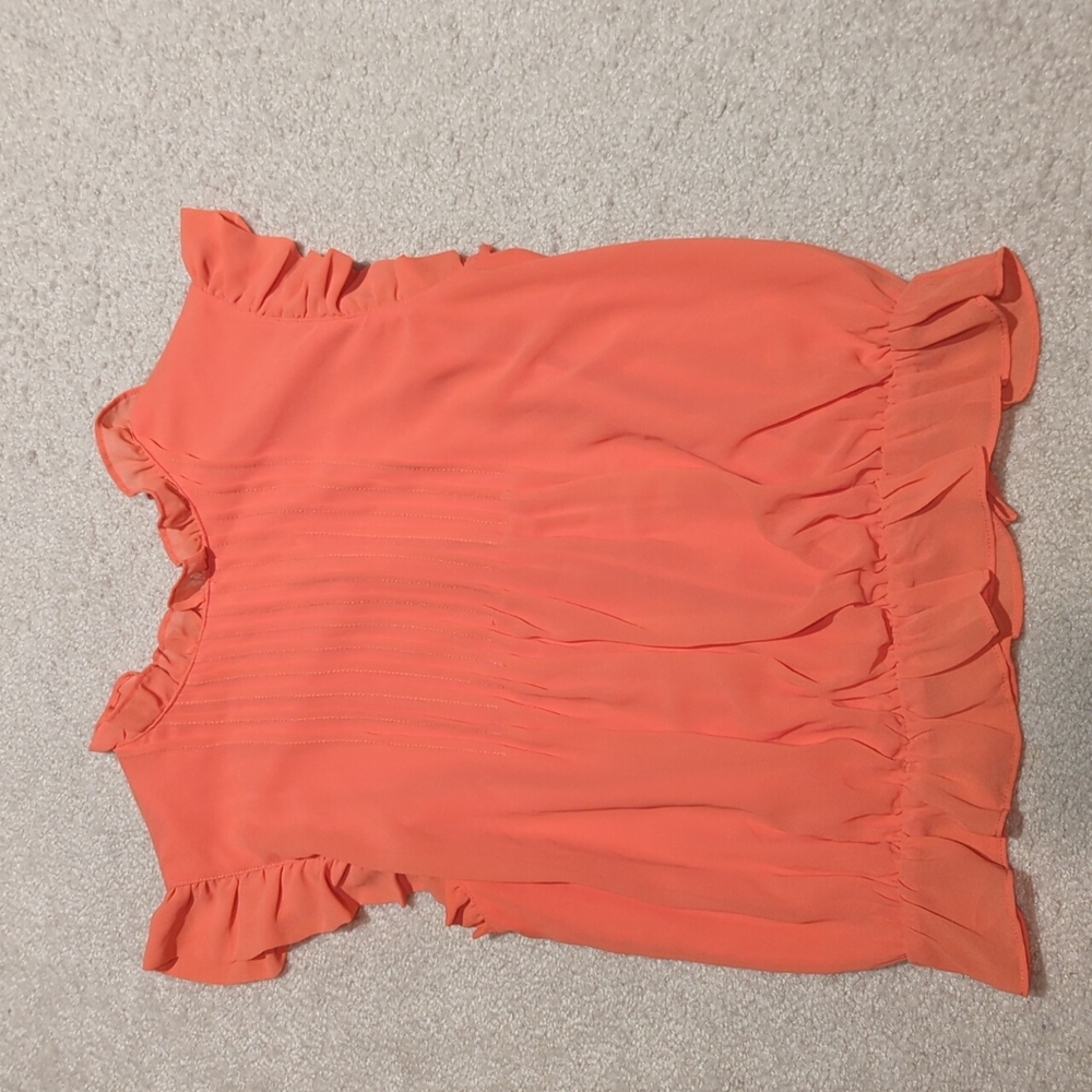 Coral High Neck Top
